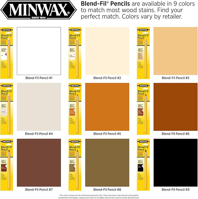 Minwax 110036666 No 3 Blend Fil Wood Repair Stain Pencil, Natural Birch