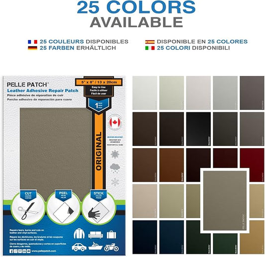 Repair Leather Couch - 25 Colors Available - Original 5x8 - Camel