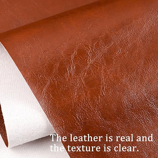 Large Leather Repair Patch for Couches 69 x 400 cm Leather Repair Tape Self,Repair Patch Self Adhesive Waterproof for Couches, Furniture, Kitchen Cabinets, Car Seats Brown