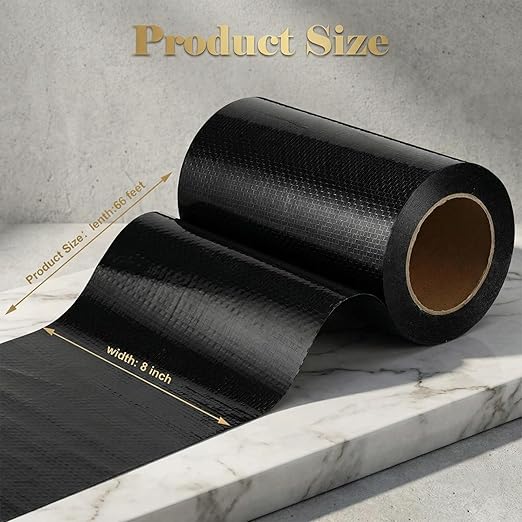 Frienda 7.87 Inch x 66 Feet RV Underbelly Tape RV Underbelly Material Corrugated Waterproof Flex Belly Tape Thick Adhesive Patch Sealing Mobile Home Camper Travel Trailer Tear Repair