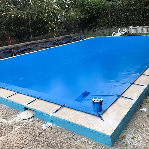 Super Waterproof Tape 6 in x 16ft, Self Adhesive Leak Proof Pool Cover Repair Tape High Strength Blue Butyl Sealant Tape for RV Roof, Roof Crack, Pool Liner Patch, Pipe Leak