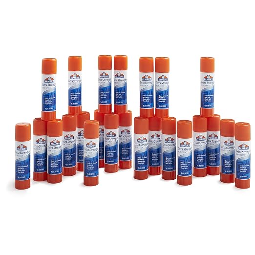 Elmer's Extra Strength Glue Sticks Washable 8 Grams 24 Count, #1 Teacher Brand (Pack of 12)