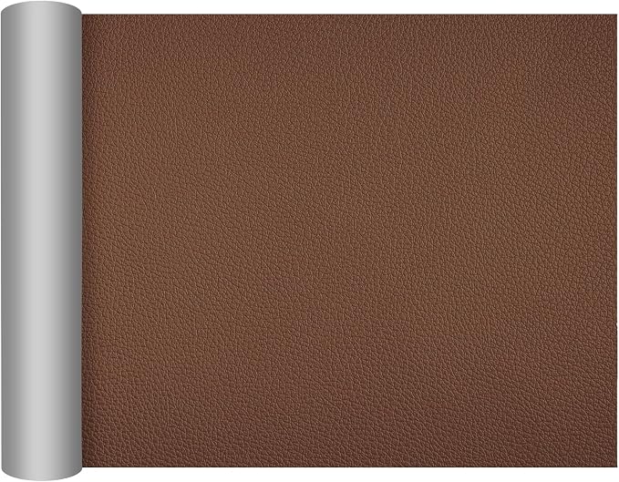 DXBULL Large Leather Repair Patch 17.3x78.7 inch Repair Tape Self-Adhesive for Furniture Sofas Car Seats Chair Couches Handbags Jackets Decorative Home Hotel Wall (Light Brown)