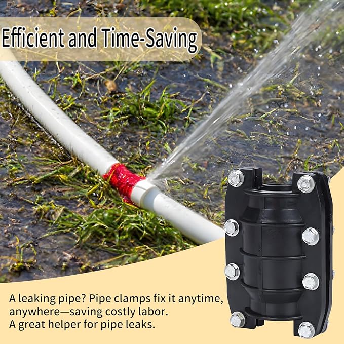 Pipe Repair Clamp,Water Pipe Leak Repair Clamp,Pipe Repair Kit for Plastic and Metal Pipes,Leak Stopper with Anti-Impact (19MM-21MM)