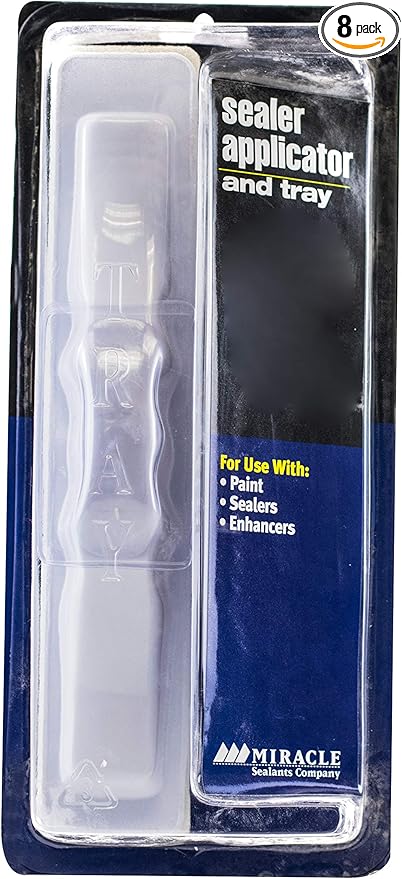 Miracle Sealants Sealer Applicator & Tray for Tile, Stone & Grout Sealers (Pack of 8)