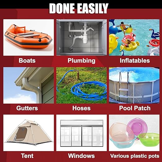 Waterproof Tape Black 4 Inch x 10 FT - Heavy Duty Rubberized Seal Repair for Active Leaks - Fix Roofs, Underwater Pool Liners & Pipes - All-Weather Emergency Patch Tool for Homeowners & Campers