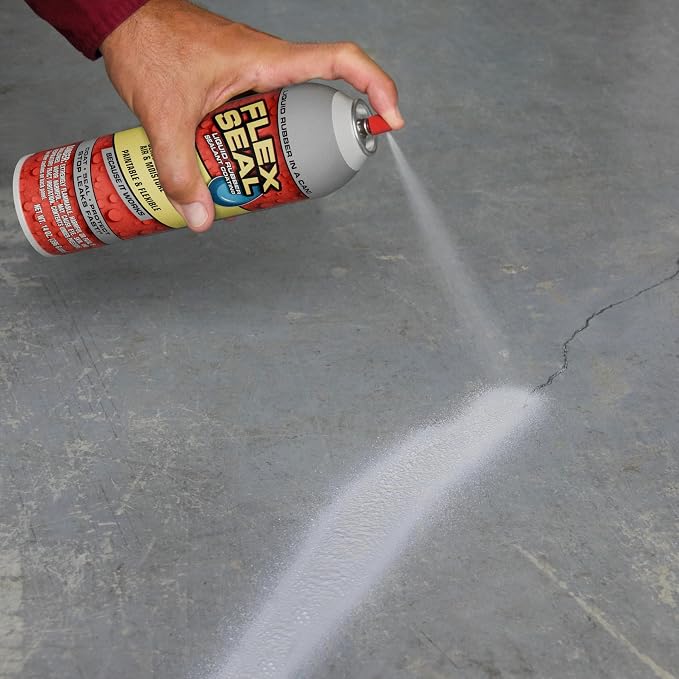 Flex Seal, 14 oz, Black, Stop Leaks Instantly, Waterproof Rubber Spray On Sealant Coating, Perfect for Gutters, Wood, RV, Campers, Roof Repair, Skylights, Windows, and More