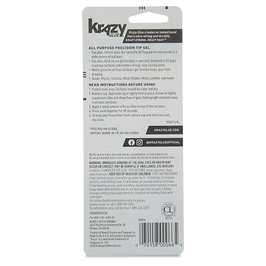 Krazy Glue, All Purpose Gel, Precision Tip, 2 g (Pack of 2)