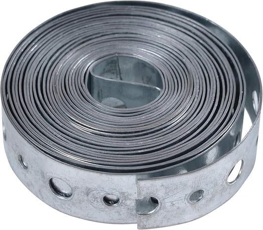 Oatey 33923 28 Ga. Galvanized Hanger Strap, Bagged - 3/4-Inch x 10-Feet
