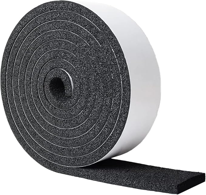 DOBTIM Pipe Insulation Foam Wrap Tape, Self Adhesive with High Resilience for Pipe Insulation Wrap 13 Ft x 3 Inch Wide x 1/2 Inch Thick