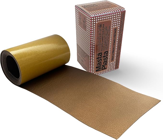 MASTAPLASTA Original Leather Repair Tape - Bronze 150 x 10cm (60" x 4"). Upholstery-Quality. Quick and Easy Leather Repair Patch Self Adhesive for Couch, Leather Patches for Car Seats