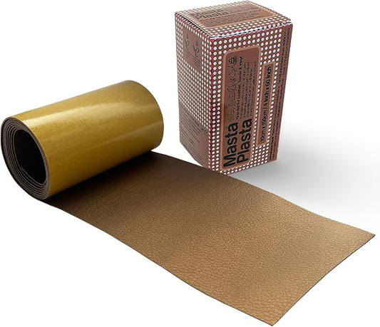 MASTAPLASTA Original Leather Repair Tape - Bronze 150 x 10cm (60" x 4"). Upholstery-Quality. Quick and Easy Leather Repair Patch Self Adhesive for Couch, Leather Patches for Car Seats