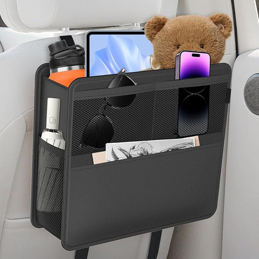 FLORICH 2-in-1 Car Backseat Organizer & Trash Can, Waterproof Hanging Organizer with Storage Pockets for Car Truck SUV