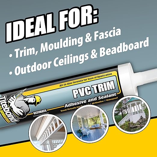 PVC Trim Adhesive and Sealant White