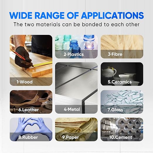 Plastic Glue, Clear Epoxy Glue Ideal for Repairing Plastic, Metal, Ceramics, Wood, Fishing rods, Golf Clubs, and More 30-Minute Fast Setting Optimal Cold Welding Bonding (1)