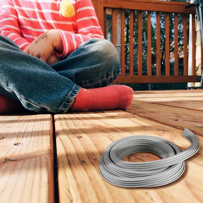 Kingdder Concrete Expansion Joint Filler Driveway Crack Filler Flexible EPDM Rubber Strip for Concrete Crack Repair Replacement Weather Aging Resistance Expansion Joint(1/2'' Wide, 15 ft Long)