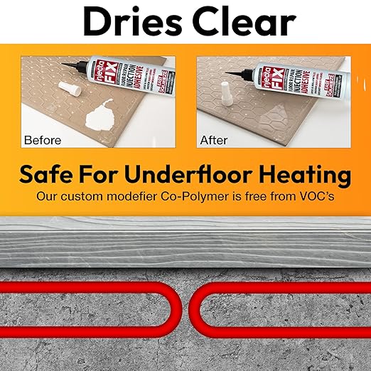 Floor-Fix Pro Eeasy Squeeze 10.1 Fl Oz - Extra Strength - Fix Loose & Hollow Tiles, Squeaky Wood & Laminate - Includes Built in 5/64” Syringe Tip - Adjustable to 5/64. No Sealant Gun Required (12)
