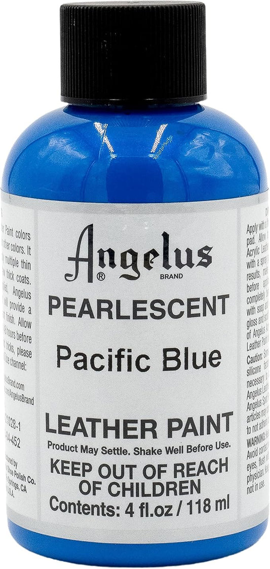 Angelus 4 oz Leather Paint, Pacific Blue