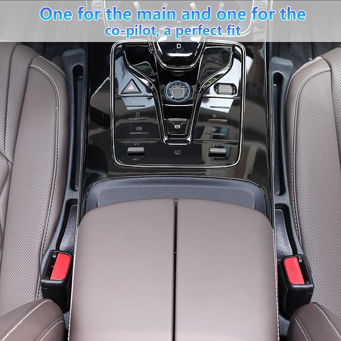 【Compatible with Honda Civic】Seat Gap Filler,No Drop Seat Guard Compatible with Honda Civic,Car Seat Side Gap Filler Organizer,Drop Seat Guards for Cars(2Pcs),Emergency Keychain Car Escape Tool(2Pcs)