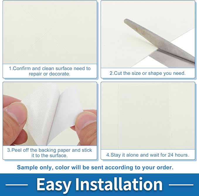 Self Adhesive Leather Repair Patch Strong Stickiness 60"x16" Leather Repair Tape PU Leather White 1 Pcs