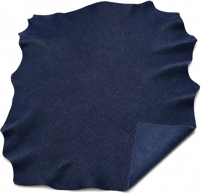 Reed Leather Hides - Cow Skins (8 inches X 11 Inches, Navy) | Arts and Crafts