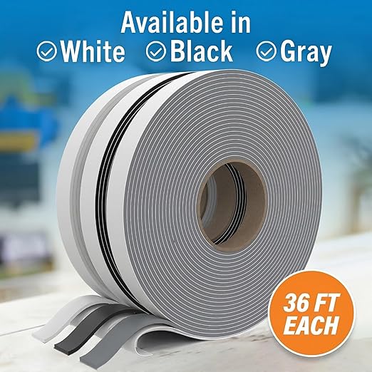 Butyl Tape, RV and Marine Window Seal Kit, Gray Double-Sided Putty Tape, 1/8" x 3/4" x 36 Ft, Waterproof Rubber Caulking for Boat, RV Windows, and Outdoor Sealing