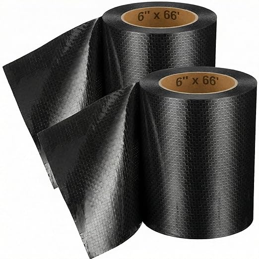 Frienda 6 Inch x 66 Feet RV Underbelly Tape Rv Underbelly Material Corrugated Waterproof Flex Belly Tape Thick Adhesive Patch Sealing Mobile Home Camper Travel Trailer Tear Repair (2 Pack)