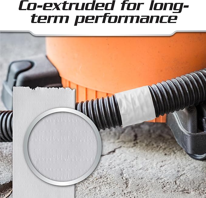 Duck Pro Heavy Duty Duct Tape for Long Lasting Repairs, 2" Wide (1.88 in x 55 Yds) Performance Grade Tape with Waterproof Backing, White, 1 Roll