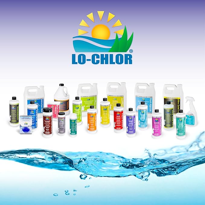 Lo-Chlor Leak Sealer for Swimming Pool, Hot Tub and Spa, Seals Minor Leaks Within 24 Hours, No Need to Drain, Pour into Skimmer, for Inground and Swimming Pools Above Ground, 32 oz