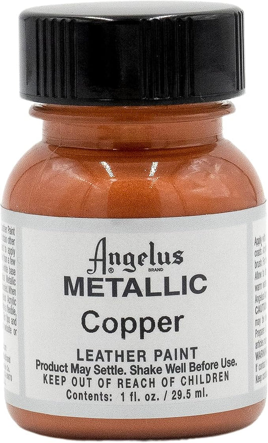 Angelus Metallic Leather Paint, 1 oz., Copper