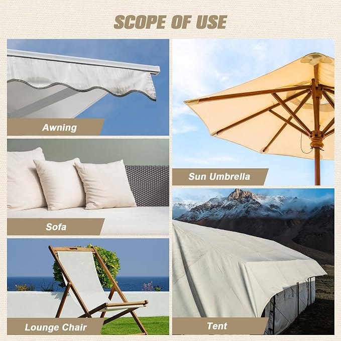 OAZ 4 x 79 inch Clear Waterproof Tape Fabric Patch Self-Adhesive Rv Awning Repair Tape Heavy Duty Outdoor Gear Patch Kit for Boat Cover Tent Sun Shade Tarp Pop Up Camper (Clear)