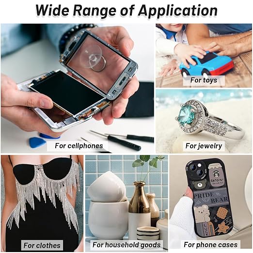 2 x 110ML T 7000 Pone Repair Glue, Multipurpose T-7000 Super Glue Semi Fluid Black Adhesive for Phone Screen Repair, Craft, Wooden, Leather, Shoes, Jewelry Making