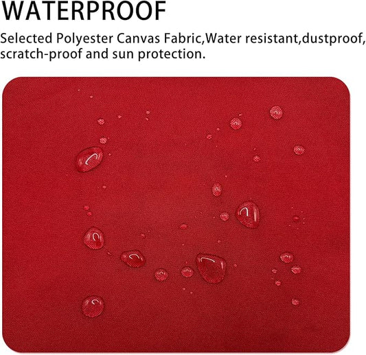 Gheeidau Canvas Repair Patch 9×11 Inch 3Pcs Waterproof Self-Adhesive Fabric Repair Patch for Tents,Boat Cover,Pop Up Canopy,Patio,Bags,Car Seats,Sofas,Furniture Cover(Red)