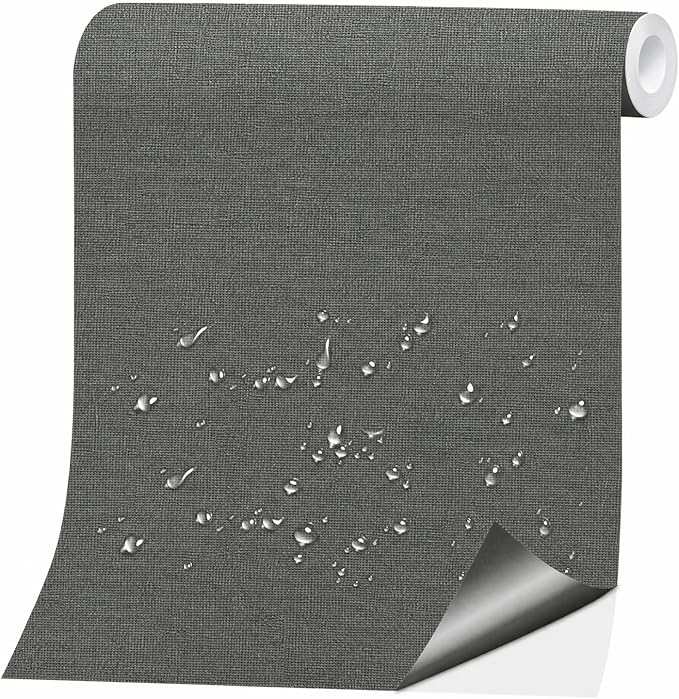 Canvas Repair Tape, Heavy Duty Waterproof Self-Adhesive Fabric Repair Patch for Tent, Sofa, Boat Covers, Chairs, Awning & Camping Outdoor Gear, 12"x59", Darkgrey