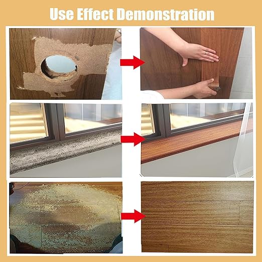 Wood Grain Repair Tape, 4.7 inch X 32ft Self Adhesive Grain Repair Patch for Tables, Chairs, Baseboards, Doors, Windows, Floors, Handicraft DIY.