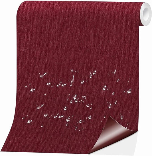 Canvas Repair Tape, Heavy Duty Waterproof Self-Adhesive Fabric Repair Patch for Tent, Sofa, Boat Covers, Chairs, Awning & Camping Outdoor Gear, 12"x59", WineRed