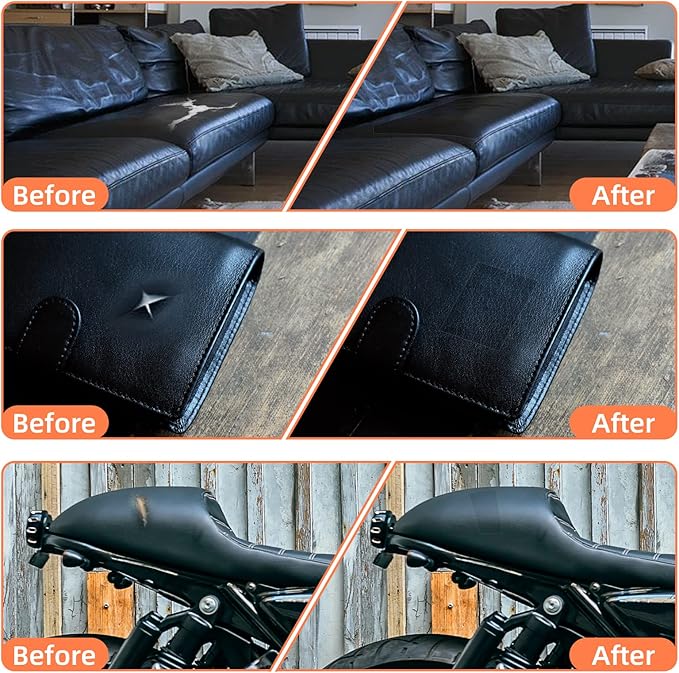 DXBULL Large Leather Repair Patch 35.4x78.7 inch Repair Tape Self-Adhesive for Furniture Sofas Car Seats Chair Couches Handbags Jackets Decorative Home Hotel Wall (Black)