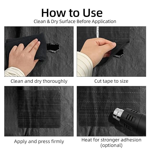RV Underbelly Tape, Waterproof Belly Tape with Permanent, Sealing Adhesive for Mobile Home, Camper Travel Trailer, Tear Repair Patch, 4 Inch x 65 Feet, Black