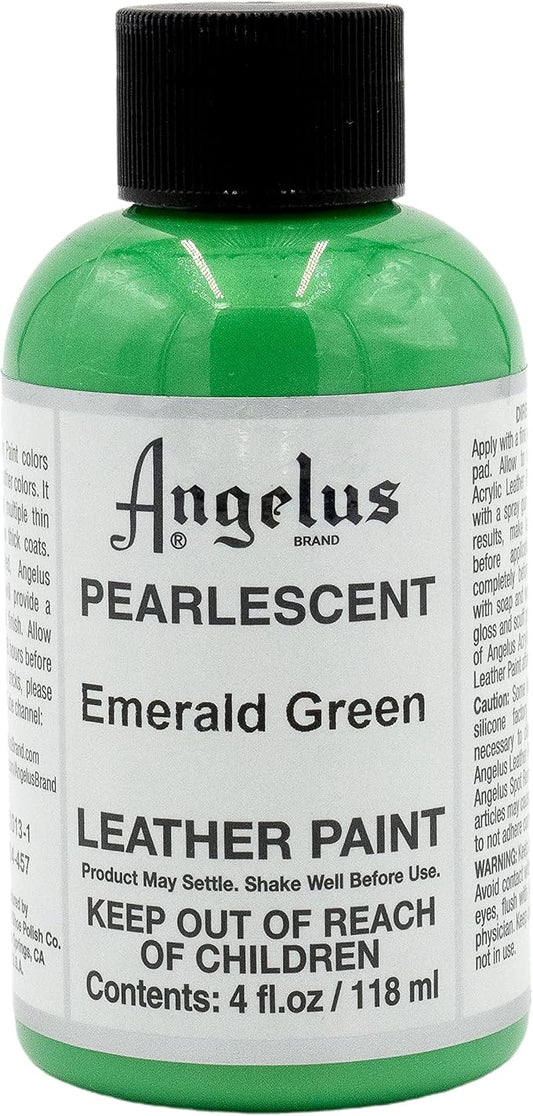 Angelus 4 oz Leather Paint, Emerald Green