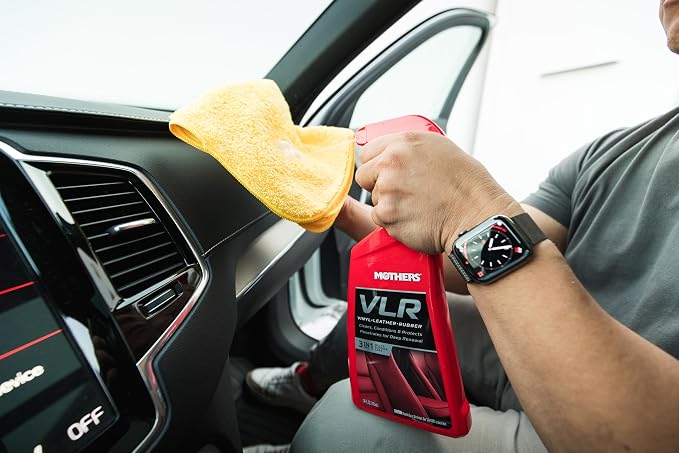 Mothers VLR Vinyl-Leather-Rubber Care, 1 Gallon (06522) | Cleans, Conditions & Protects In One Step, pH Balanced, Neatsfoot Oil & Lanolin To Protect Against Drying, Fading & Cracking