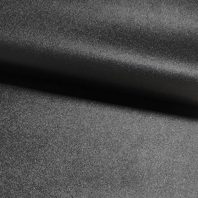 Black Smooth Faux Leather Vinyl Fabric, 78" x 55" Solid Color Leather Vinyl Sheets, Soft Synthetic Leather Material for Upholstery, Car Seats, Furniture Reupholster, DIY Crafts Sewing