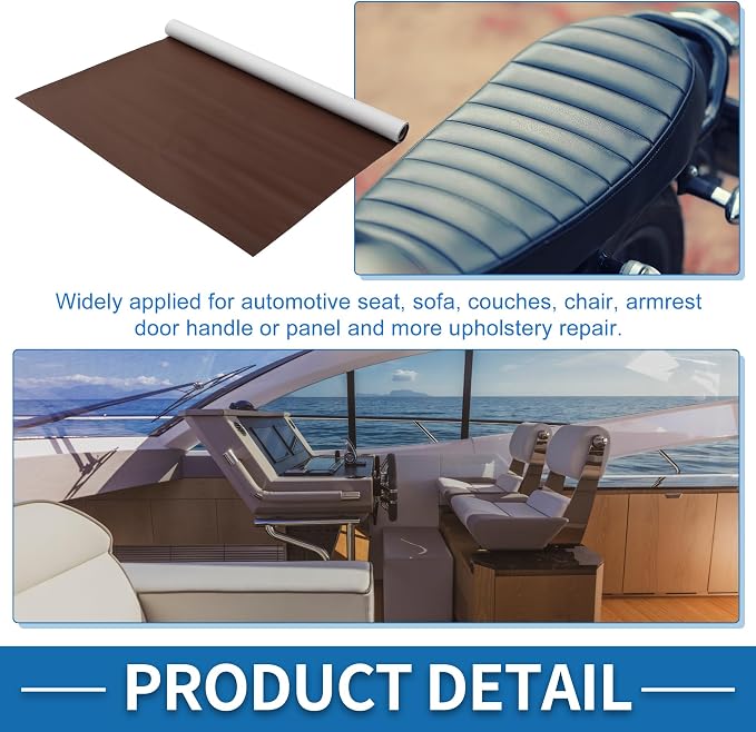 Self Adhesive Leather Repair Patch Strong Stickiness 19.6"x27.5" Leather Repair Tape PVC Faux Leather Red Brown 1 Pcs
