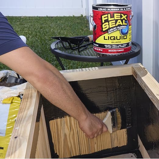 Flex Seal Liquid, Rubber Coating Sealant, Waterproof, Flexible, Breathable, and UV Resistant, Roof Repair, Basements, RV, Campers, Trailers, Marine, EPDM, Masonry, Black, 16 oz