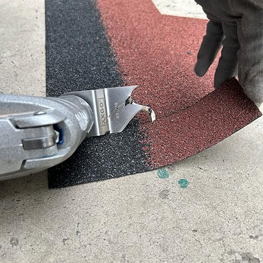 XXGO 3 Pcs Oscillating Multi Tool Knife Blade for Cutting Roofing Asphalt Shingles PVC Floor Carpet Cardboard XG3310