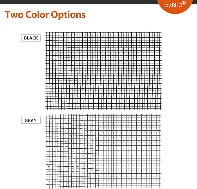 by.RHO Window Screen Repair Kit Tape (Gray, 2" x 15FT) for Window Screen and Screen Door Tears Holes 3-Layer Strong Adhesive & Waterproof Tape Fiberglass Covering mesh