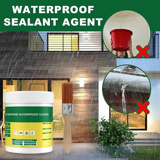 300g Transparent Waterproof Insulating Sealant, Strong Adhesive Seal Waterproof Coating, Invisible Waterproof Agent for Wall Mending Toilet Anti-Leak Coating.