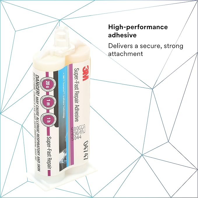 3M 04747-12PK Duramix Super Fast Adhesive - 50 ml (Pack of 6)