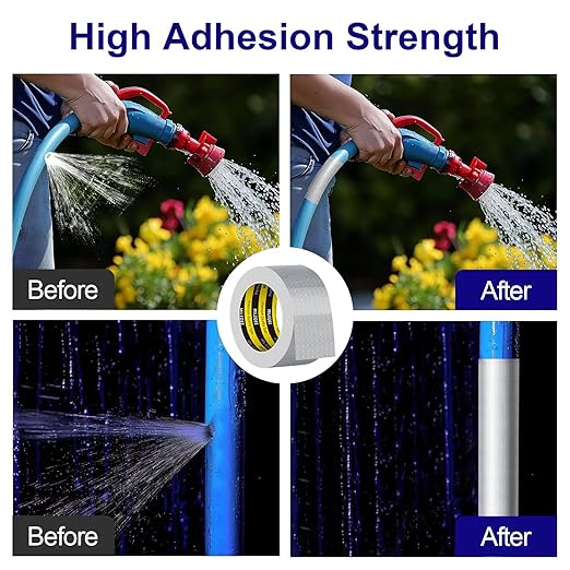 Butyl Sealant Tape Waterproof Aluminum Foil, Joist Tape for Decking 4 Inch, Super Sticky, Repair Roof Leak, Sealing Awning Crack, Patching Deck Flashing, All Weather Permanent 16.4FT Silver