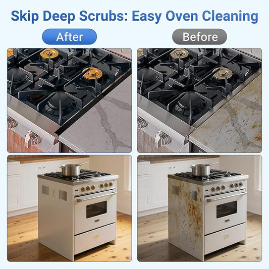 Amundo Stove Gap Covers - Stainless Steel, Stove Counter Gap Covers, Oven Gap Cover Length Retractable 13.8" to 27.5" for a Variety of Furnaces, Heat Resistant & Effectively Sealing Spills in Kitchen