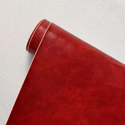 Leather Repair Patch for Couches 20 x 138 cm Red 3 1 Roll Large Self-Adhesive refinisher cuttable reupholster Tape Patches kit for Couch Car Seats Furniture Sofa Vinyl Chairs Shoes Fabric Fix